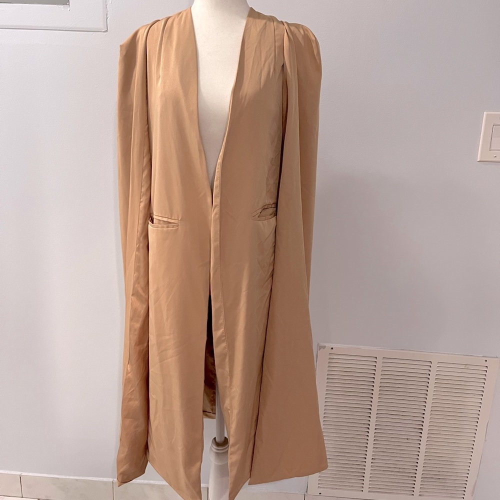 Tan blazer/cape